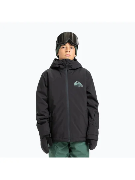 Gyerek snowboard dzseki Quiksilver Mission true black. Méret: fekete