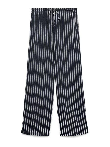 VERO MODA Pantaloni VMROSIE bleumarin alb