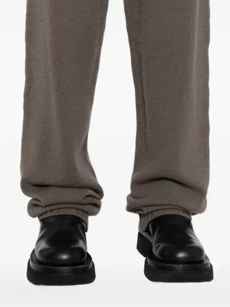 Pantaloni Rick Owens din cașmir gri