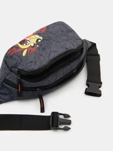 Поясная сумка Sinsay с принтом серая