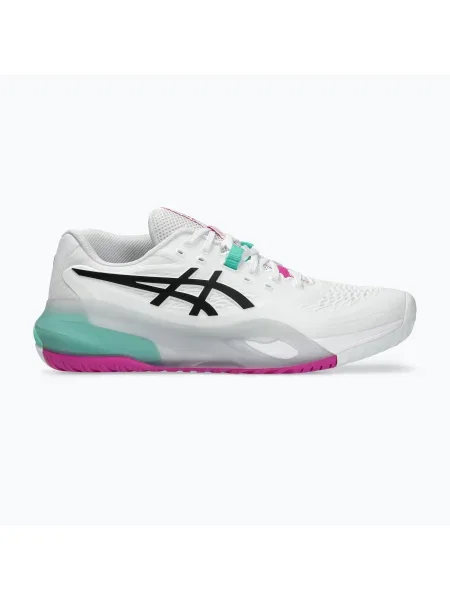 Buty do tenisa ASICS Gel-Resolution X white/aurora green białe