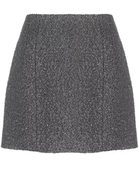 Fusta mini Patou tricotate gri