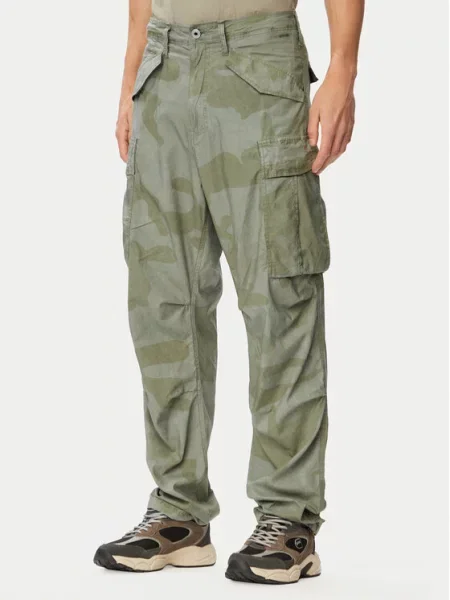 G-Star Raw Текстилни панталони Cargo Светлозелен Tapered Fit