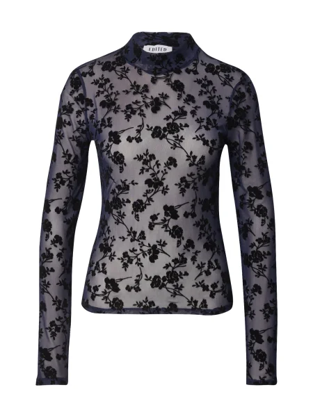 EDITED Top Fiore albastru negru