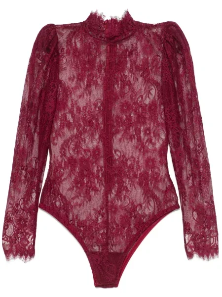 Боди Ana Radu с дантела червено