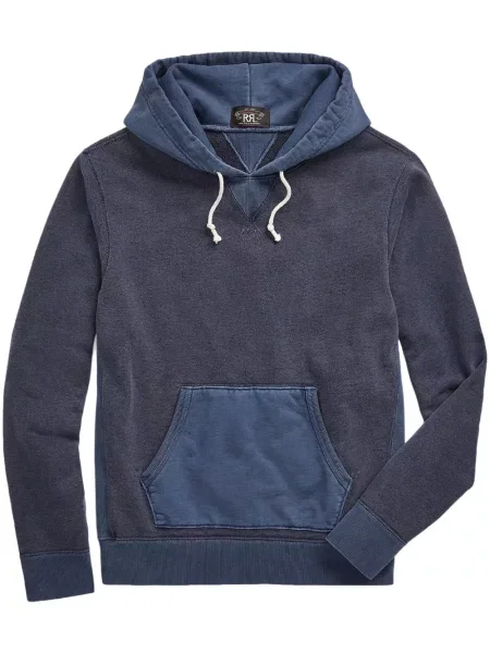 Hanorac cu glugă Ralph Lauren Rrl albastru