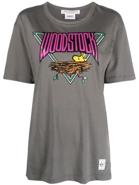 Tricou Philosophy Di Lorenzo Serafini cu imagine gri