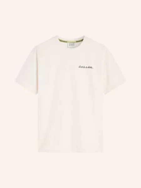 Scotch & Soda Tričko krémová / tmavě modrá