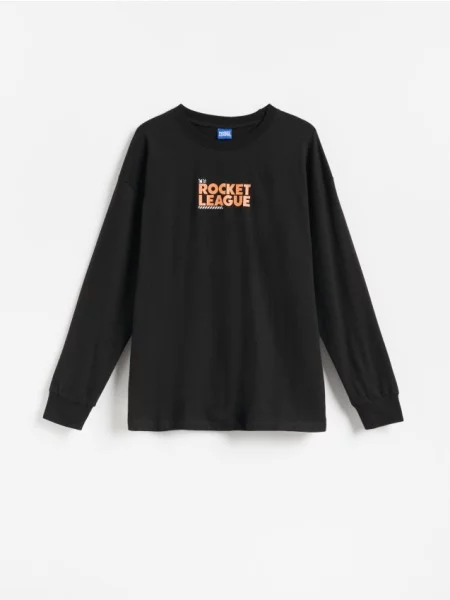 Reserved Tričko s dlhým rukávom Rocket League čierna