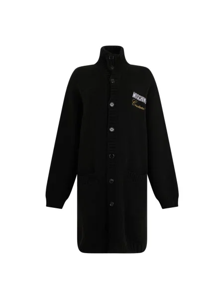 Kardigan Moschino wełniany czarny