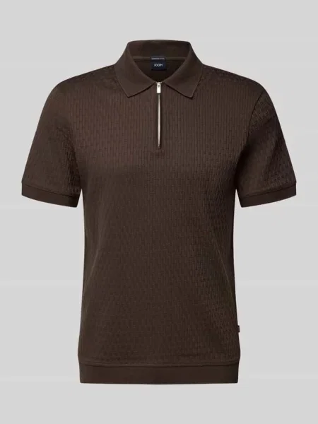 Koszulka polo w kroju slim fit z zamkiem błyskawicznym model Franciscojose' Joop! Collection