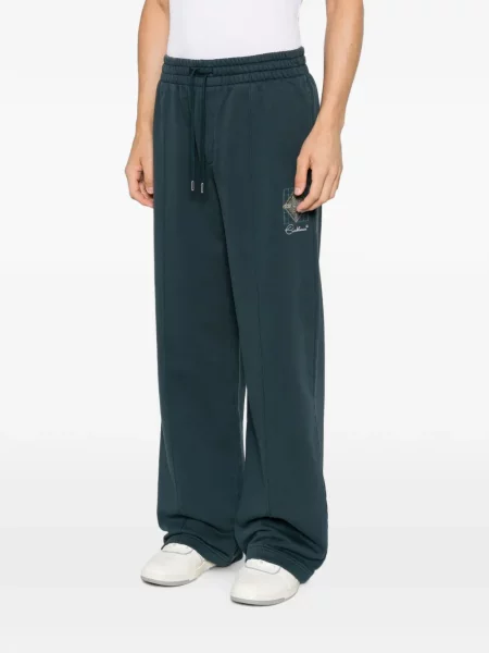 Pantaloni Casablanca cu imagine alergare cu cordon verde