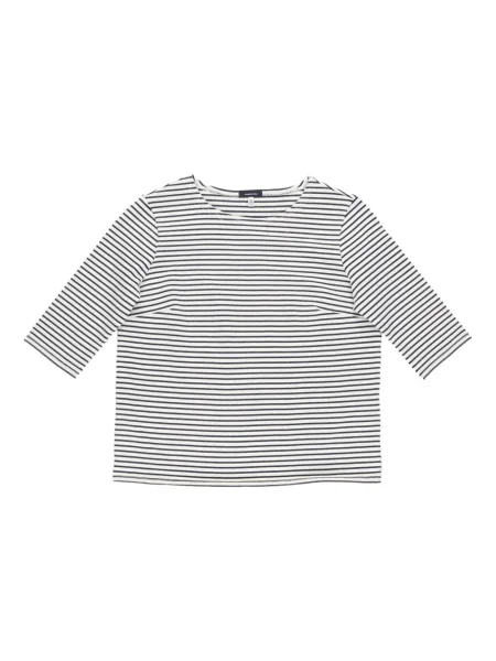 Koszulka R13 w paski biała