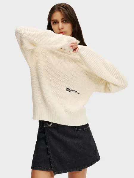Свитер Karl Lagerfeld Jeans белый