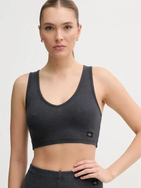 Top Calvin Klein Jeans šedý