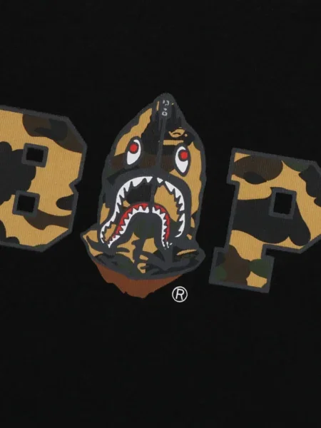 Tricou A Bathing Ape® cu imagine cu model camuflaj negru