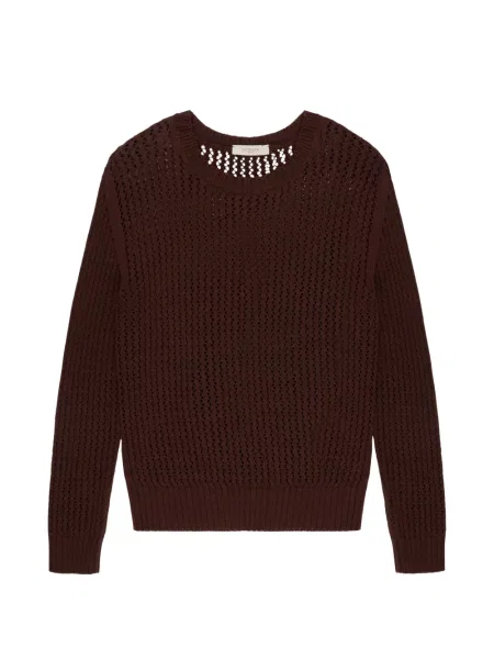 Top Slowear cu decolteu rotund maro