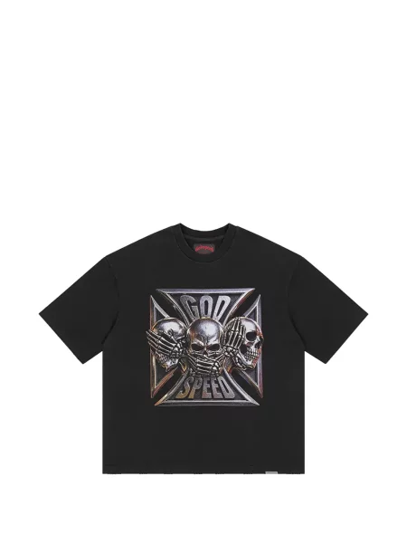 Tricou Godspeed cu imagine negru