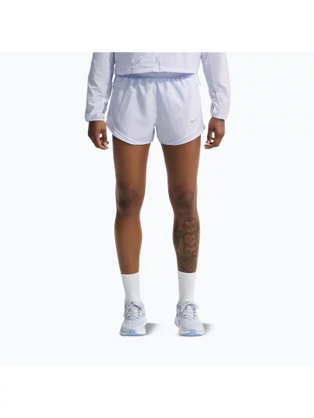 Pantaloni scurți de alergare pentru femei Nike Tempo Dri-Fit Mid-Rise palest purple violet