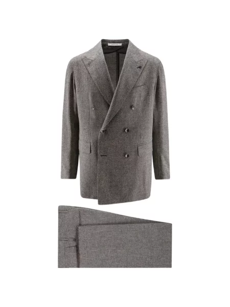 Costum Tagliatore cu două rânduri de nasturi gri