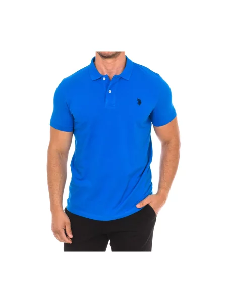 Koszulka polo U.s Polo Assn. z krótkim rękawem niebieska