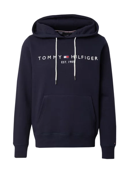 Mikina s kapucí Tommy Hilfiger s kapucí modrá
