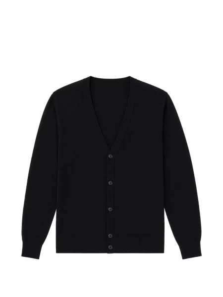 Cardigan Emporio Armani cu decolteu în V negru