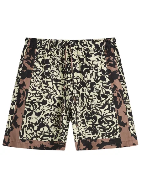 Szorty Dries Van Noten z nadrukiem czarne