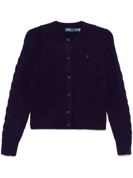 Polo Polo Ralph Lauren cu broderie din piele de căprioară cu model floral alb