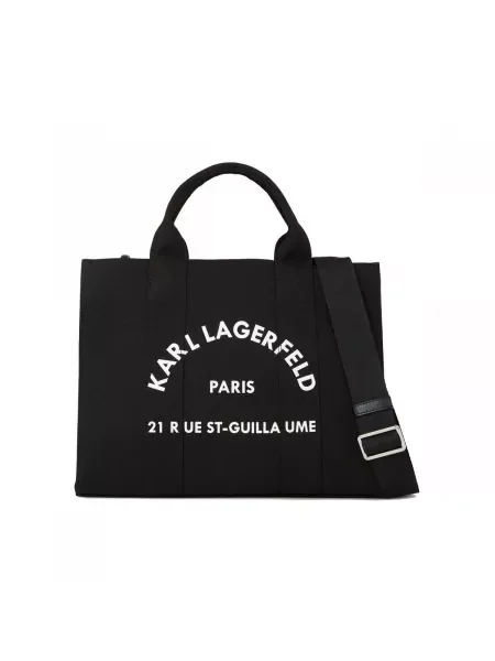 Shopper kabelka Karl Lagerfeld čierna