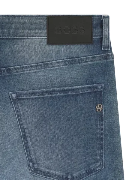 Blugi Boss cu autograf albastru