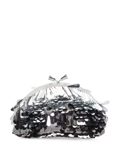 Geantă plic Anya Hindmarch cu paiete negru