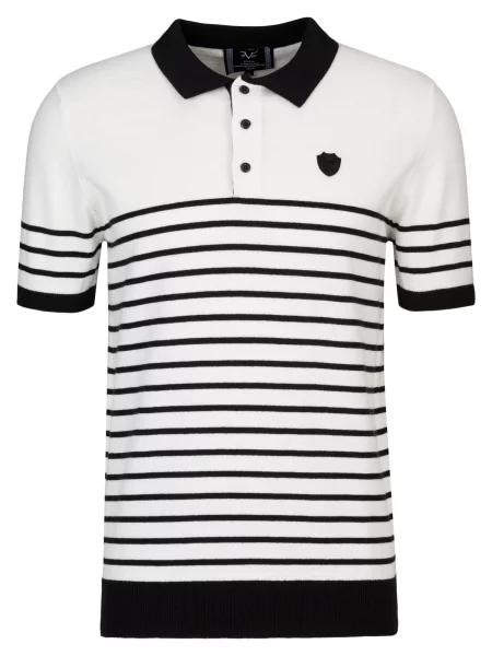 ITALIA Tričko Manfredi černá bílá