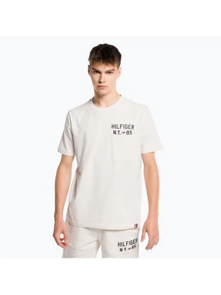 Мъжка тениска Tommy Hilfiger Graphic Tee beige бежово