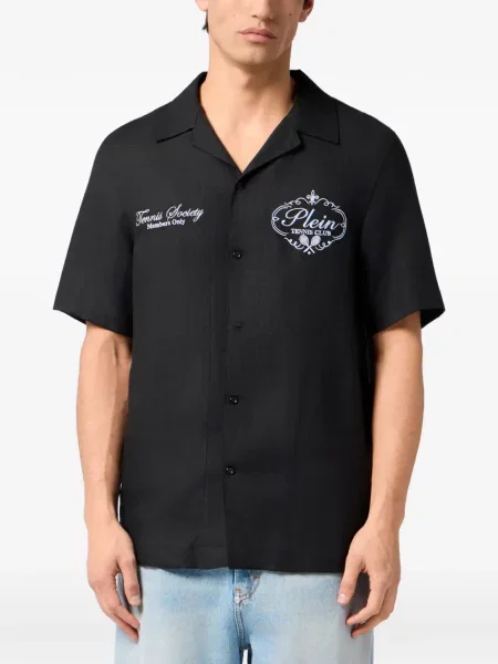 Cămașă Philipp Plein tenis negru