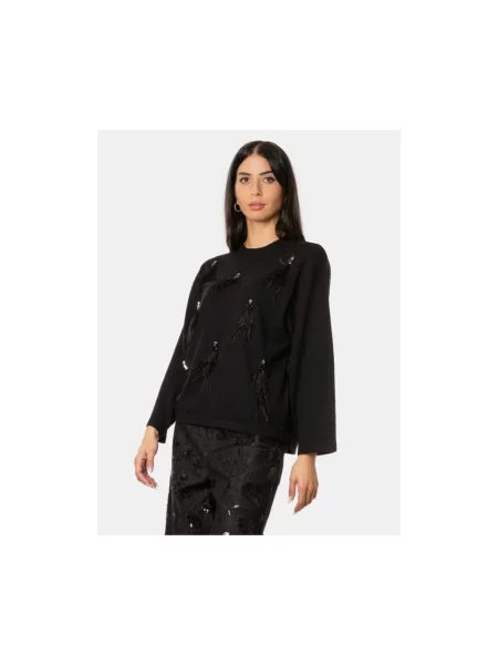 Sweter Isabelle Blanche wełniany czarny