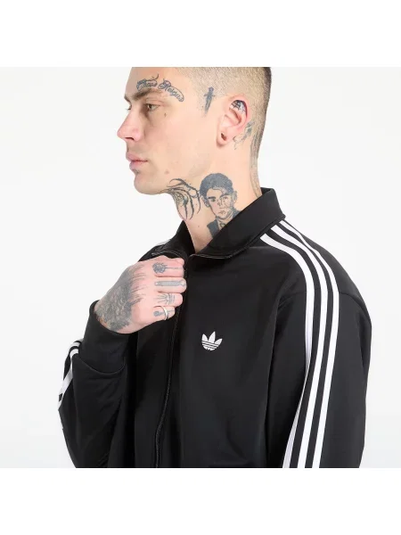 Adidas Μπλούζα Firebird Μαύρο λευκό