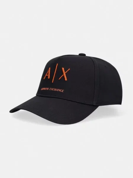 Armani Exchange czapka bejsbolówka czarna