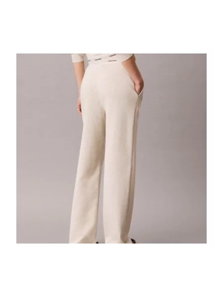 Calvin Klein Jeans Pantaloni trening Crem alb