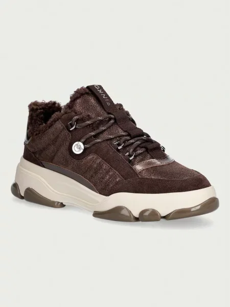 Pinko Athena 01 sneakers pentru femei din piele maro