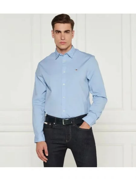 Tommy Jeans Cămașă ENTRY albastru