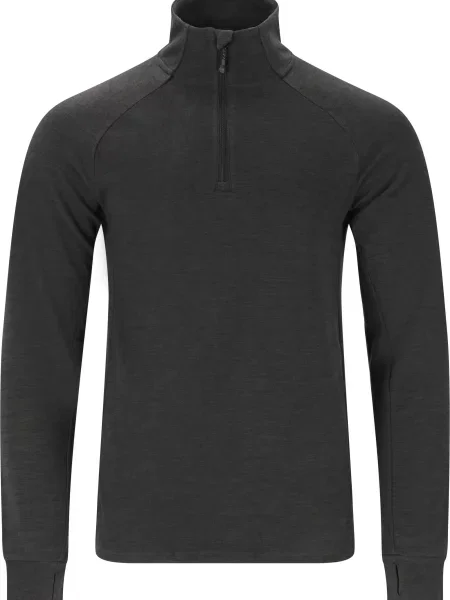 Sweter z zamkiem błyskawicznym Whistler Kajsa szary