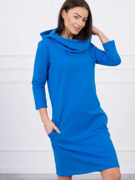 Rochie Kesi cu glugă de costum albastru