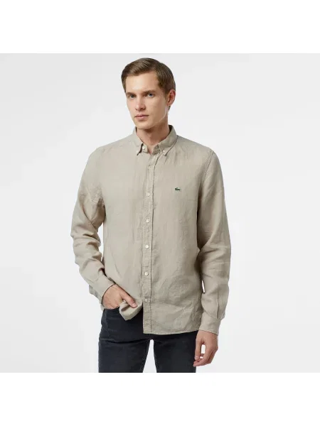 Lacoste сорочка чоловіча Regular Fit бежева