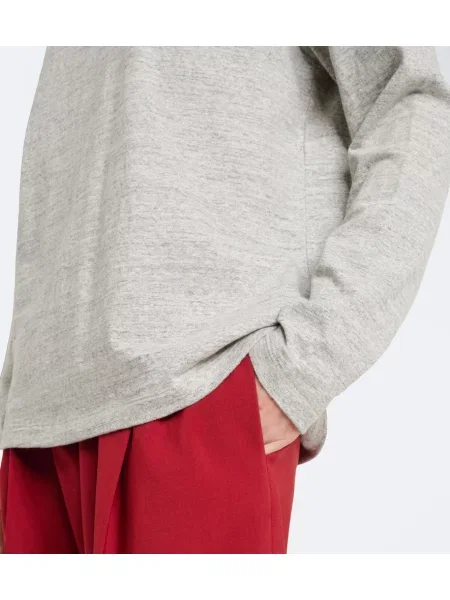 Tricou Róhe din jerseu gri