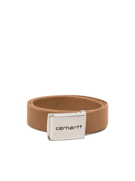 Carhartt WIP pasek Clip Belt Chrome brązowy