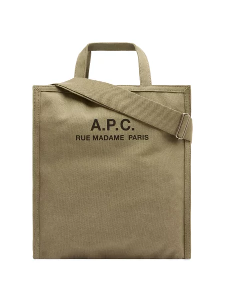Shopperka A.p.c. z nadrukiem zielona