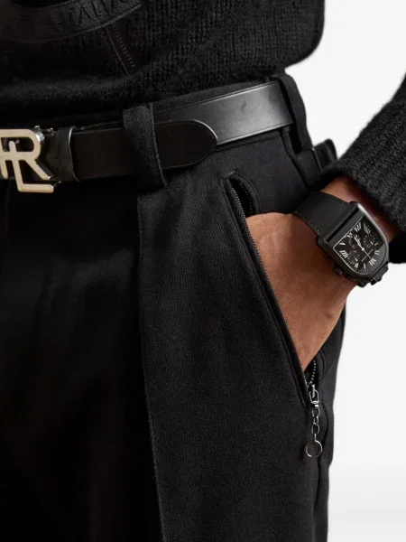Pantaloni Ralph Lauren Purple Label plisate negru