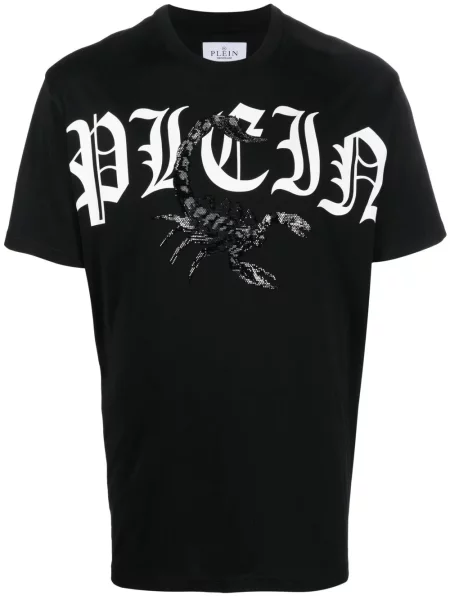 Tricou Philipp Plein cu imagine negru