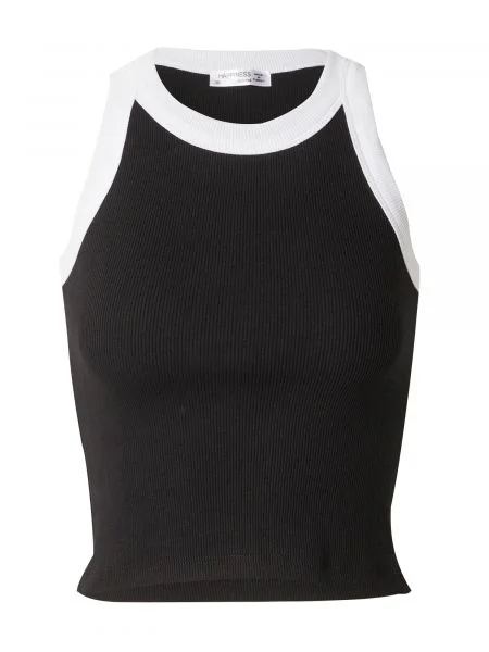 Happiness İstanbul Top brodat negru / alb